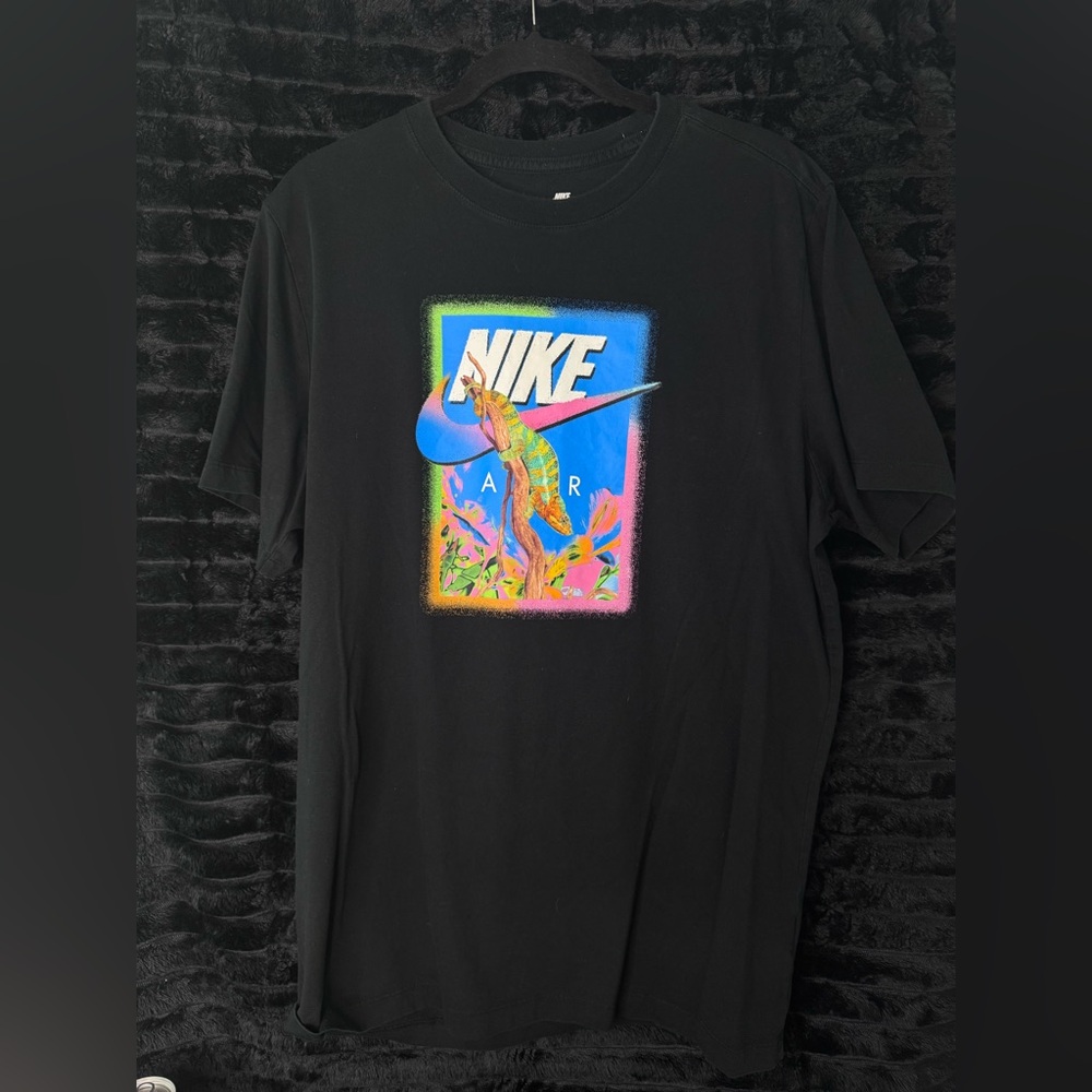 Nike Black Tee with White Logo